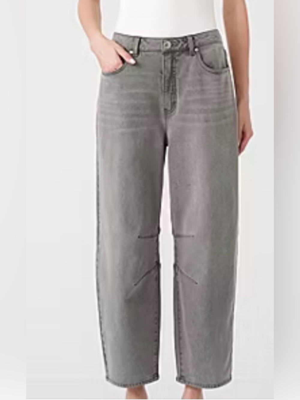 NWT Rebecca Minkoff Grey Barrel Jeans